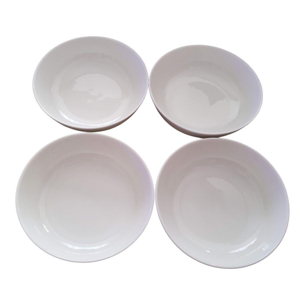 Mikasa Ciera Swirl Bone China 8" Pasta Bowl Translucent Ivory Set Country Set 4